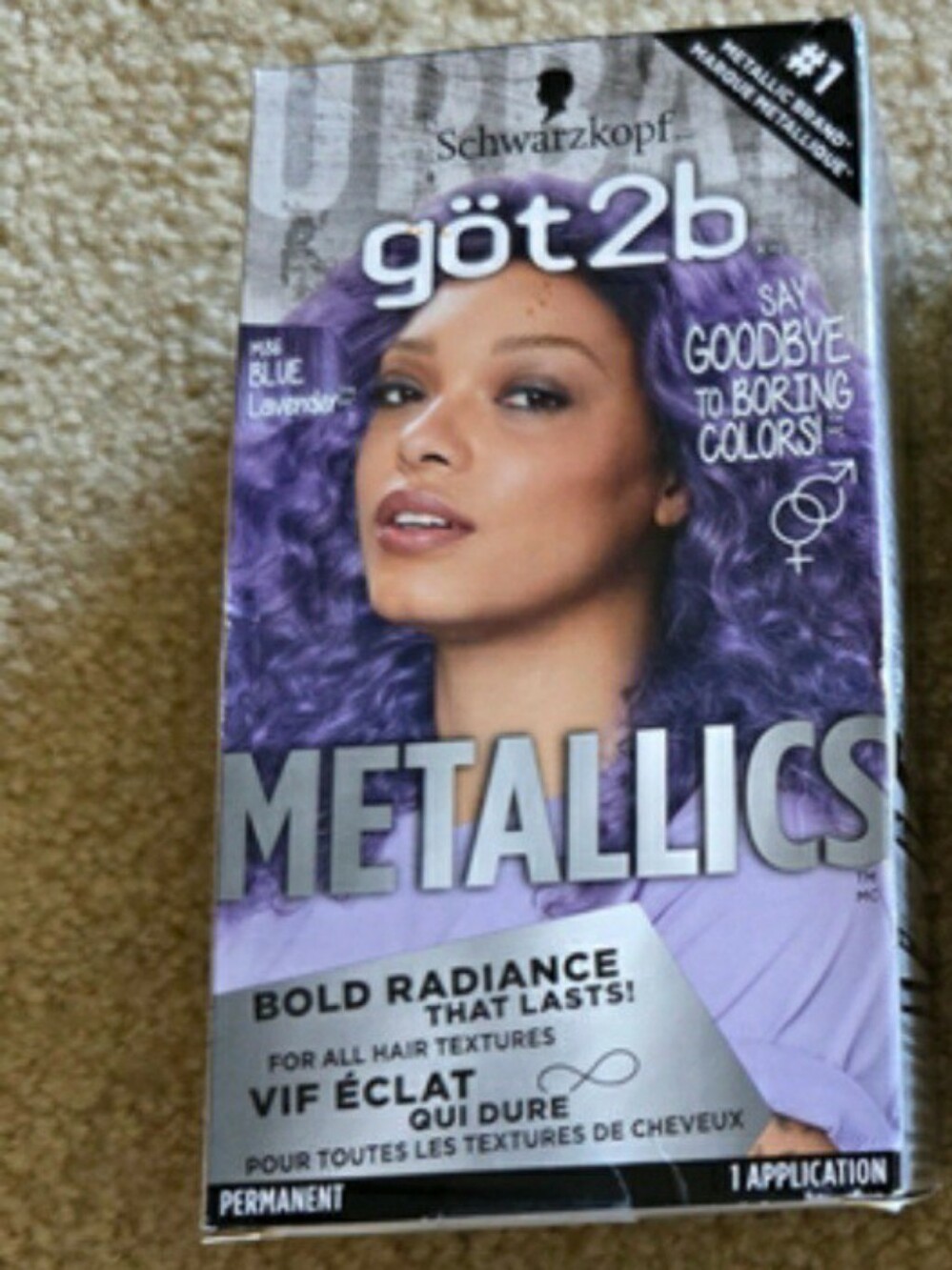 Schwarzkopf göt2b Metallics M86 Blue Lavender Hair Color NEW In Box